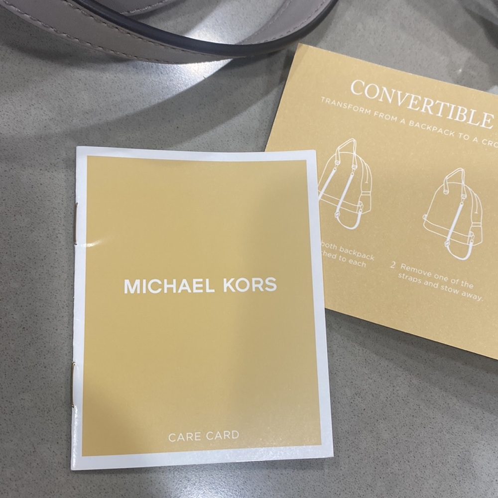 NWT michael kors rhea star mini backpack grey - Picture 13 of 13